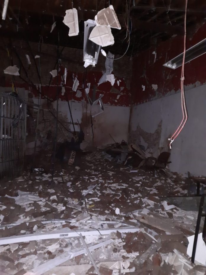 Criminosos armados invadem cidade do RN e atacam banco e lotérica na madrugada