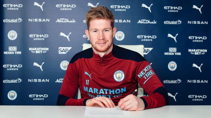 Manchester City renova contrato com belga Kevin De Bruyne até 2025