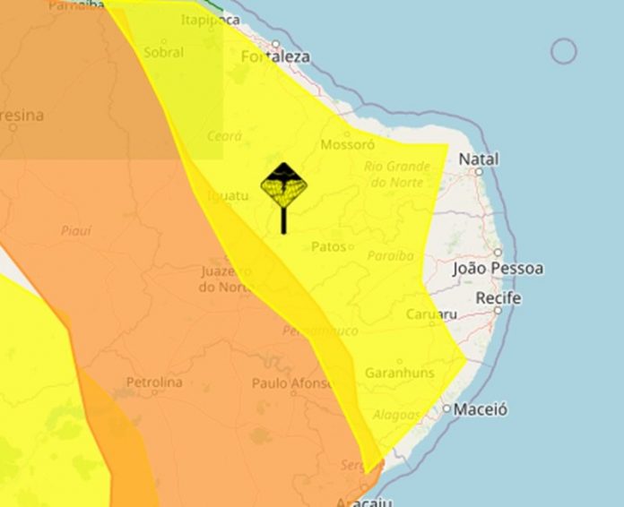 Inmet emite alertas de chuvas intensas para 135 cidades da PB