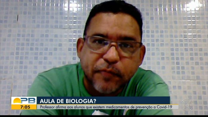 Professor da PB é investigado pela Educação por defender em aula tratamento precoce para Covid-19