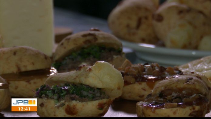 Aprenda como fazer receita de pão de queijo recheado no Chef JPB
