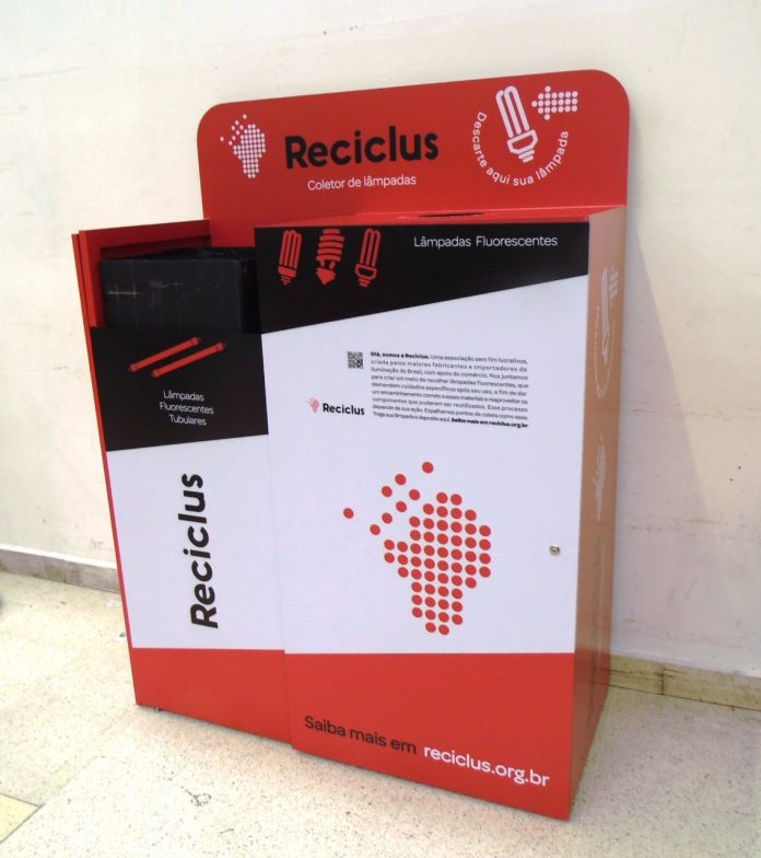 Associação fornece coletores de lâmpadas usadas de forma gratuita a comerciantes da PB