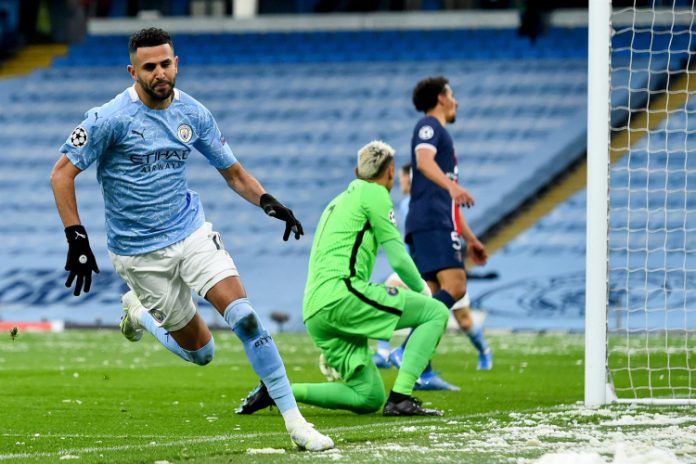Mahrez decide, Manchester City vence o PSG de novo e vai à final da Liga dos Campeões