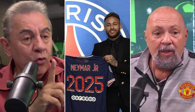 Flavio Prado e Nilson Cesar se exaltam em discussão sobre Neymar: ‘Você precisa de tratamento’
