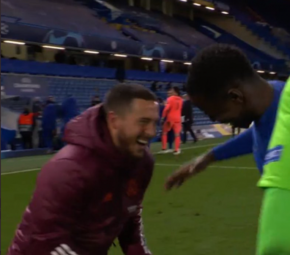 Hazard pede desculpas à torcida do Real Madrid após eliminação e brincadeira