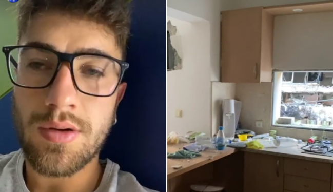 Jogador brasileiro exibe vídeo após casa ser destruída por míssil em Israel; assista