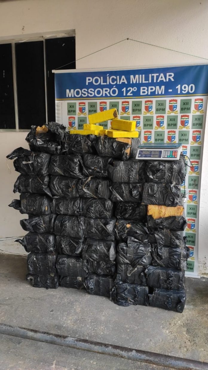 Polícia Militar apreende mais de 650 kg de maconha em Mossoró