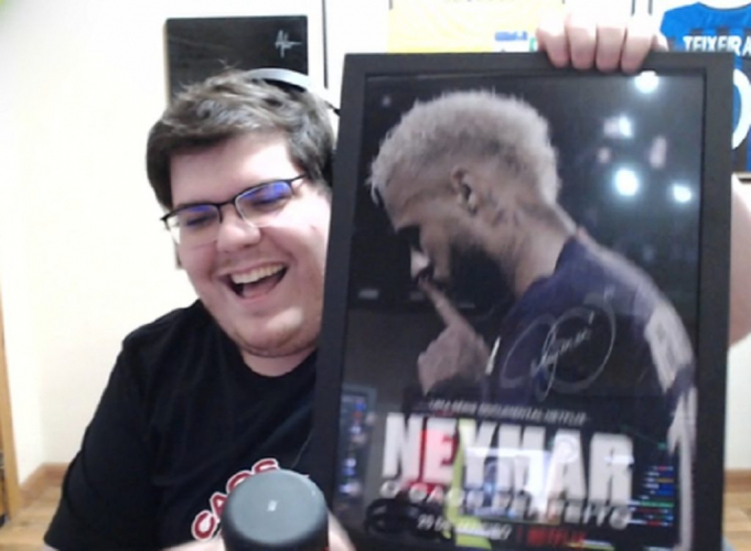 Com presença de Neymar, live de Casimiro chega a 545 mil espectadores e quebra recorde