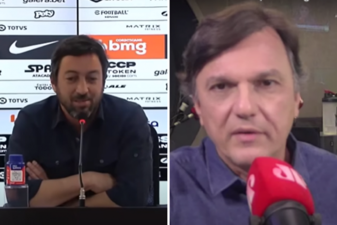 Mauro Cezar responde ao presidente do Corinthians após ser criticado: ‘Velha estratégia’