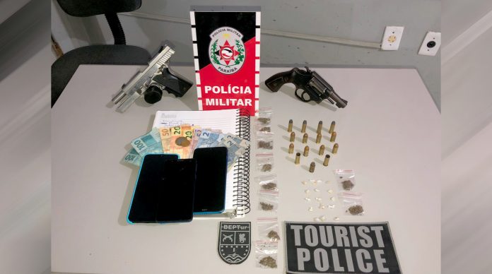 Dois homens são presos com armas e drogas em Lucena, Litoral Norte da PB