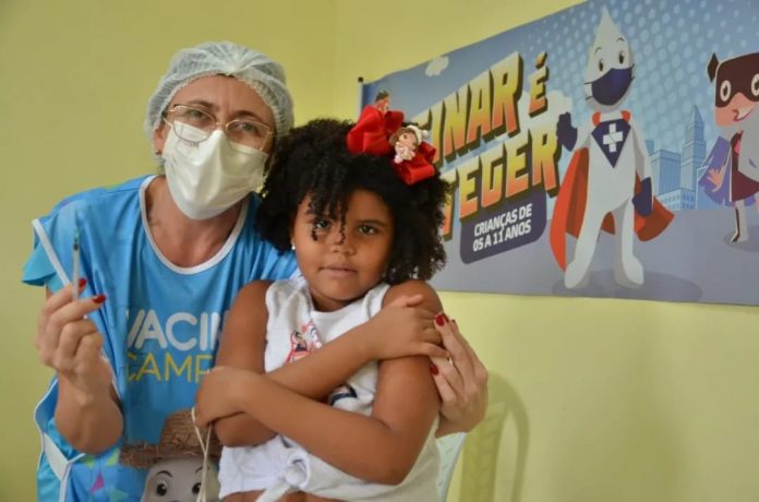 Campina Grande vacina contra a Covid-19 crianças a partir de cinco anos, neste sábado (5)