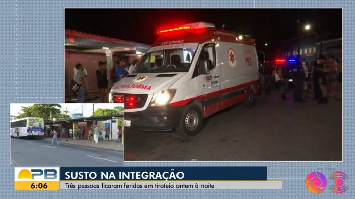 Troca de tiros no terminal de integração de ônibus de João Pessoa deixa três feridos