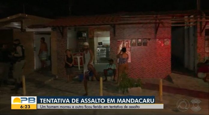 Homem é morto e dono de lanchonete fica ferido durante tentativa de assalto, em João Pessoa, PB