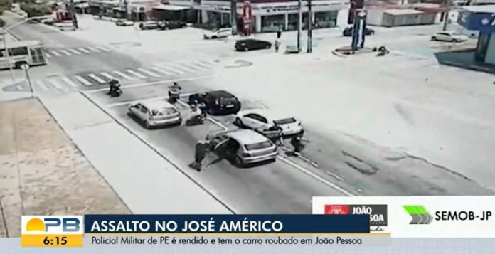 Policial militar de Pernambuco tem carro roubado em João Pessoa, PB