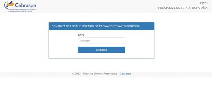 Concurso da Polícia Civil da Paraíba tem consulta aos locais e horários de prova liberada