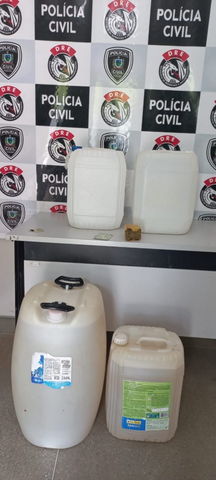Mais de 70 litros de ‘loló’ são apreendidos em Campina Grande, PB