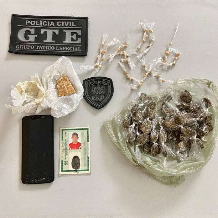 Mais de 100 papelotes de drogas são apreendidos no Agreste da Paraíba