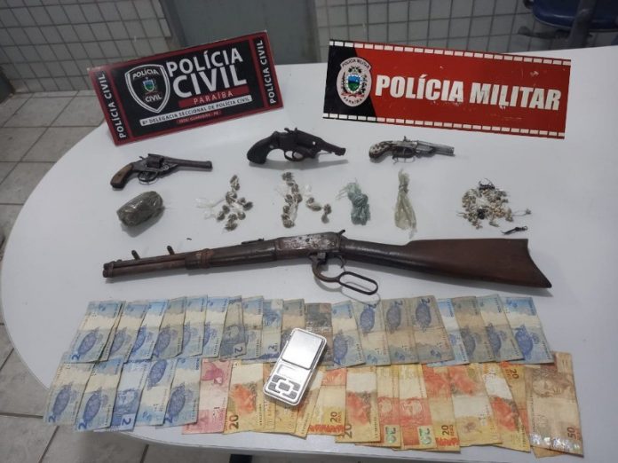 Operação apreende drogas e armas usadas em assaltos e homicídios em operação na PB