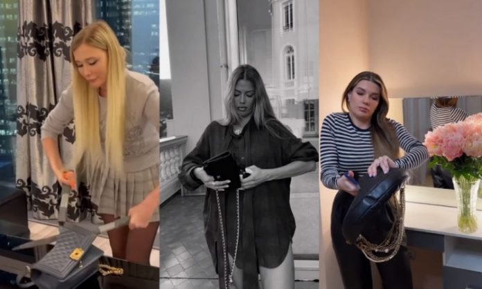 Influenciadoras cortam bolsas da Chanel em protesto às sanções impostas à Rússia