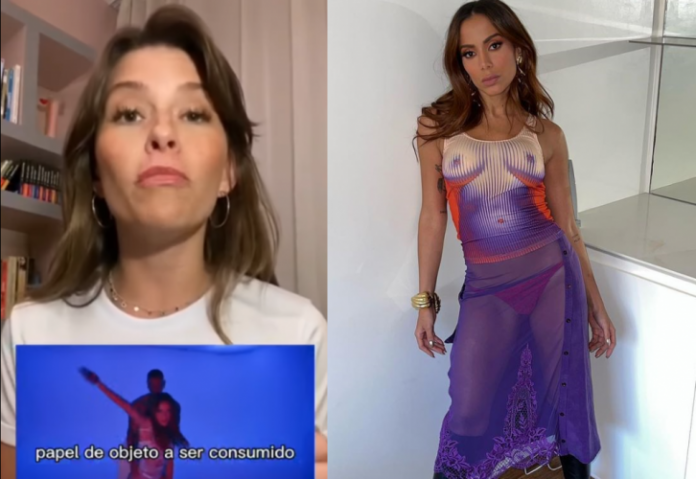 Deputada Júlia Lucy diz que Anitta reforça ‘velho papel de mulher gostosa’ e que sente vergonha da cantora