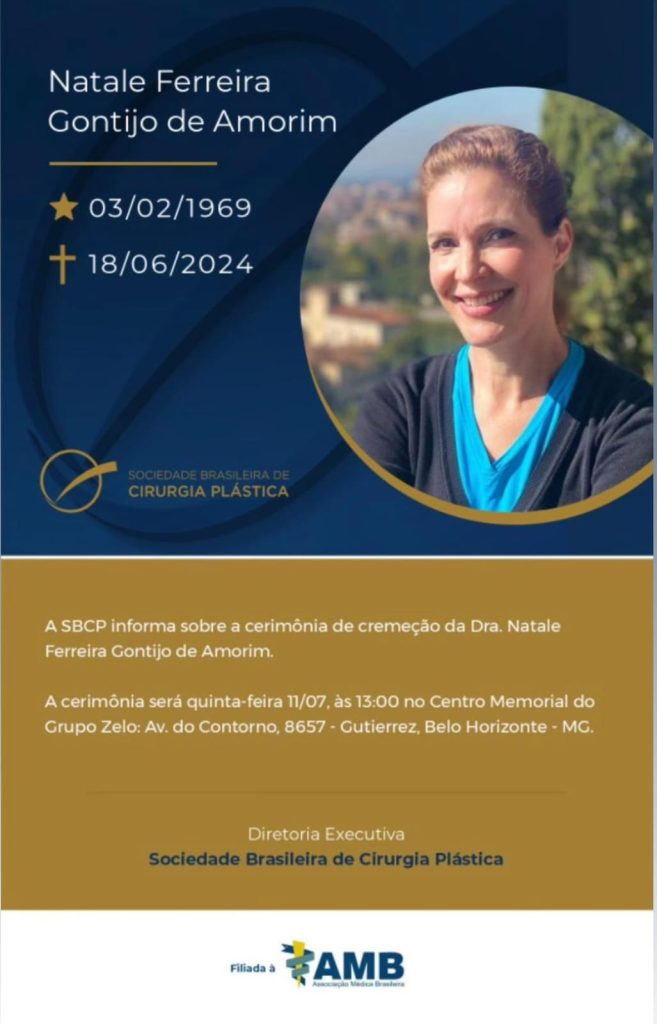 Corpo da médica Natale Gontijo será cremado nesta quinta (11) em Minas Gerais
