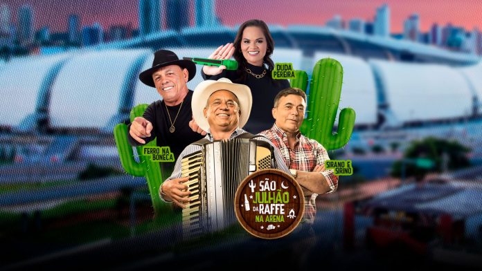 Sábado (20), Sirano e Sirino, Ferro na Boneca e Duda Pereira encerram a temporada junina na Arena