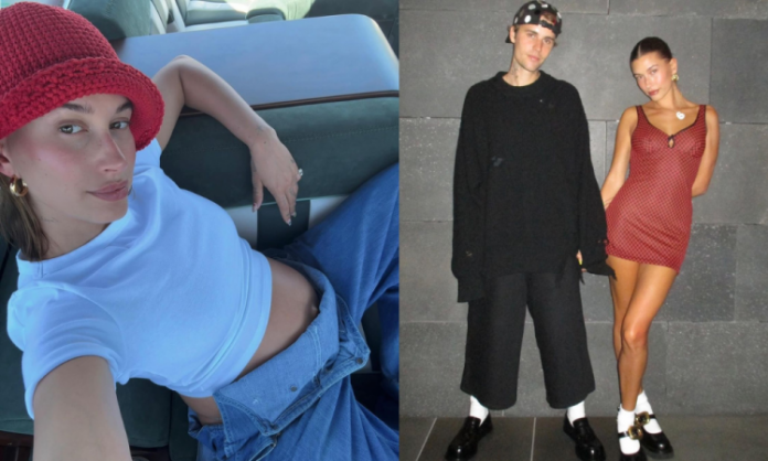 Hailey Bieber faz ensaio fotográfico grávida para revista e fala sobre relacionamento com Justin Bieber