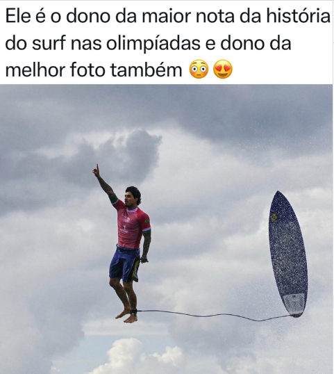 Gabriel Medina faz nota histórica e conquista vaga nas quartas de final das Olimpíadas