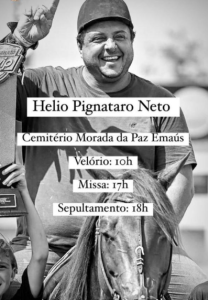 Morre Hélio Pignataro Neto, o “Hélio Show”, aos 44 anos; saiba informações do velório