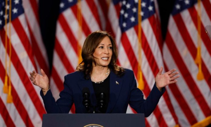 Kamala Harris destaca experiência como procuradora e contrasta com ficha criminal de Trump em comício