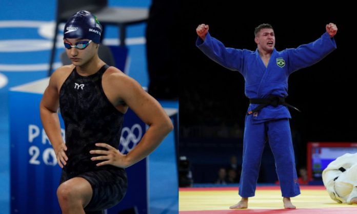 Mafê, da natação, e William Lima, do judô, avançam para semifinal nas Olimpíadas