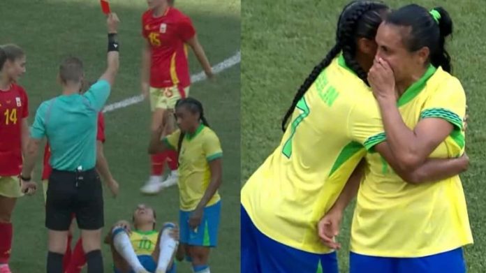PARIS 2024: Marta é expulsa, Brasil perde para a Espanha e aguarda outros jogos para saber se vai avançar às quartas de final